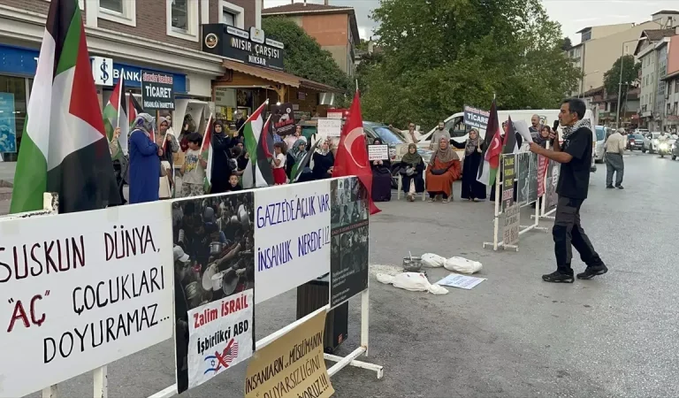 Niksar&apos;da Gazze İçin Protesto Gösterisi